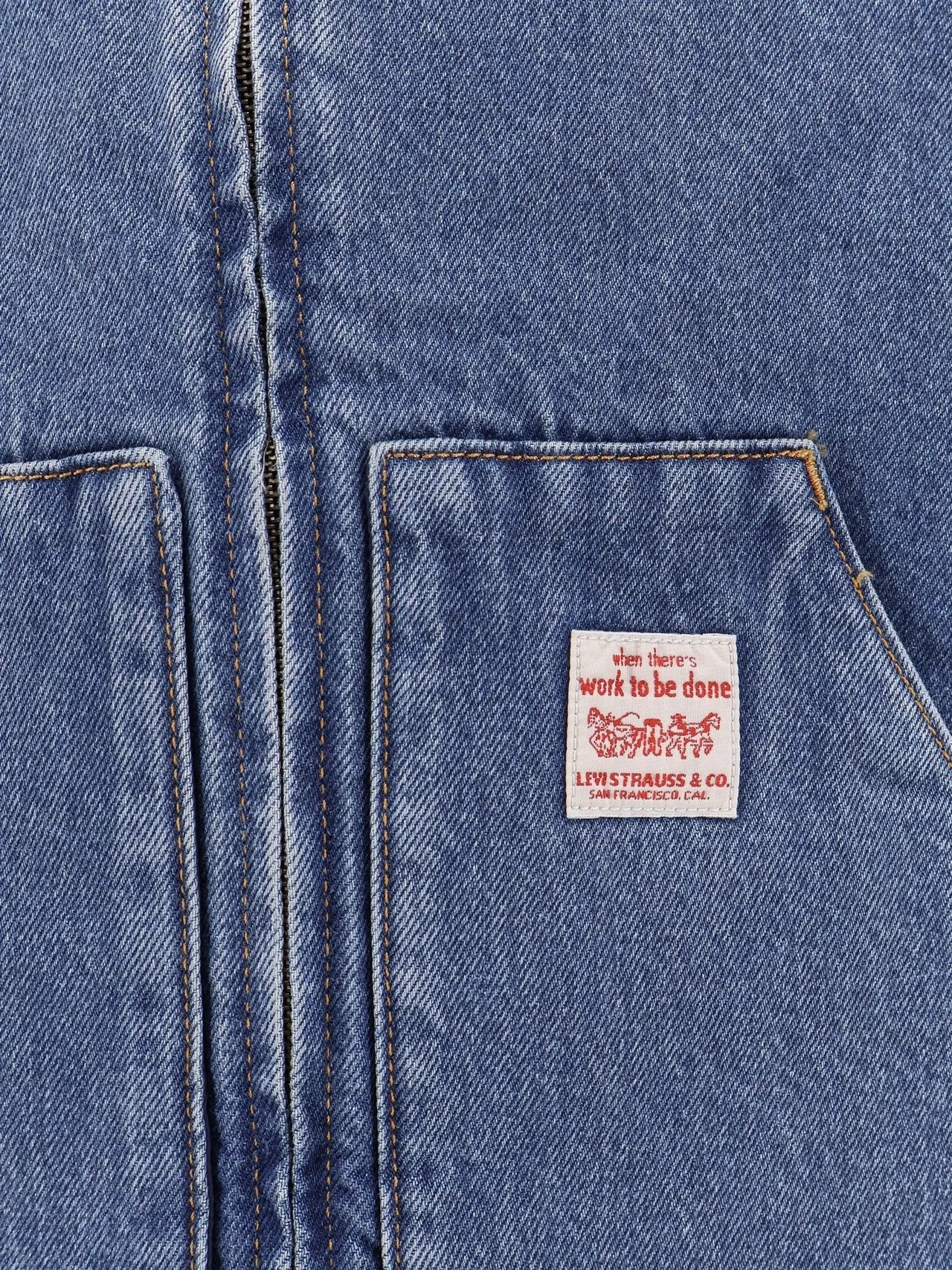 Levi's Padded denim vest sold by Siebentaschen product image thumbnail 3