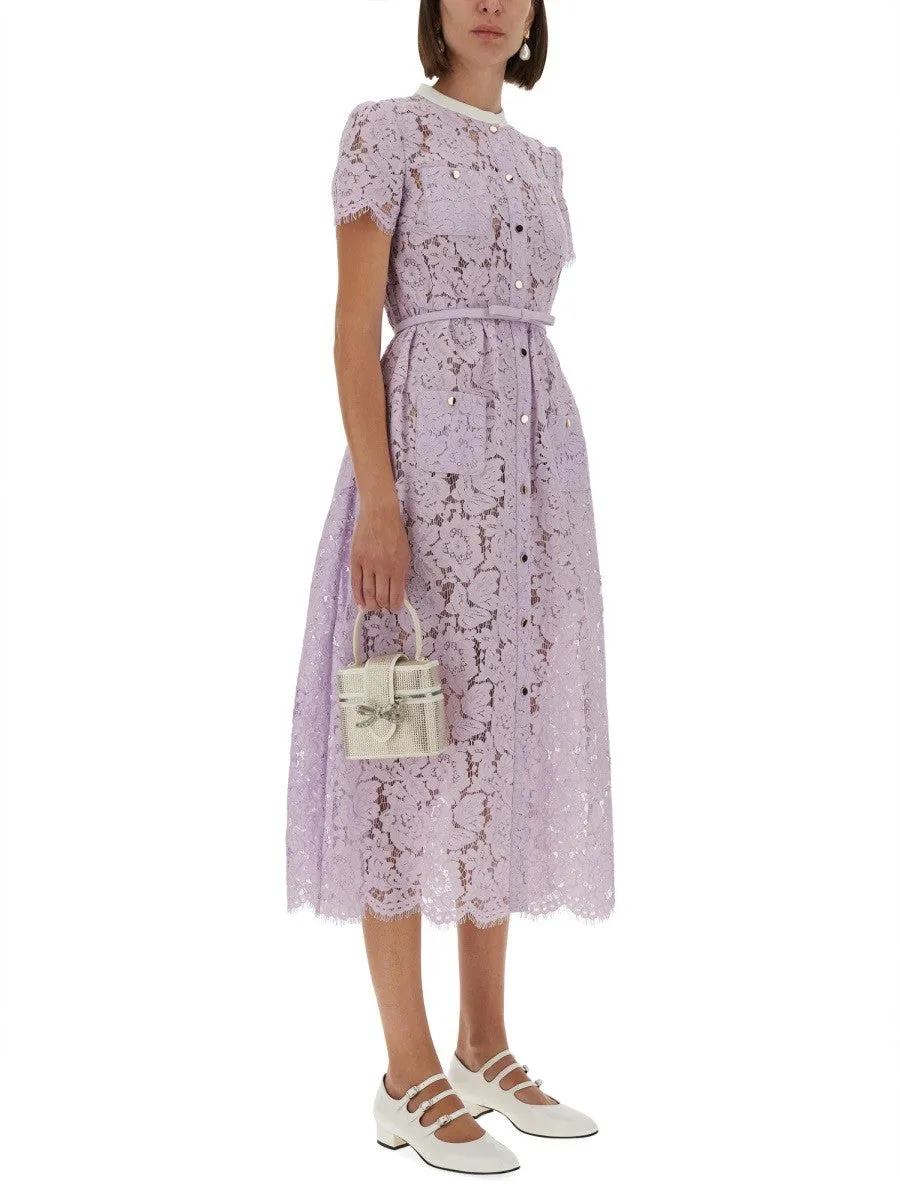 SELF-PORTRAIT LACE MIDI DRESS sold by Siebentaschen product image thumbnail 4