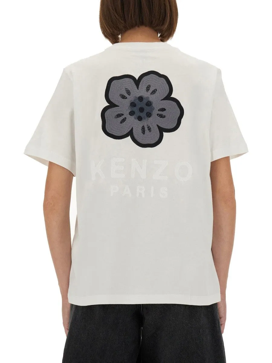 Kenzo T-SHIRT WITH "BOKE FLOWER" EMBROIDERY sold by Siebentaschen