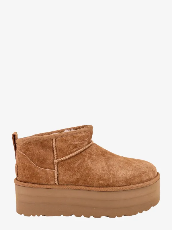 Ugg Classic Ultra Mini Platform suede ankle boots sold by Siebentaschen