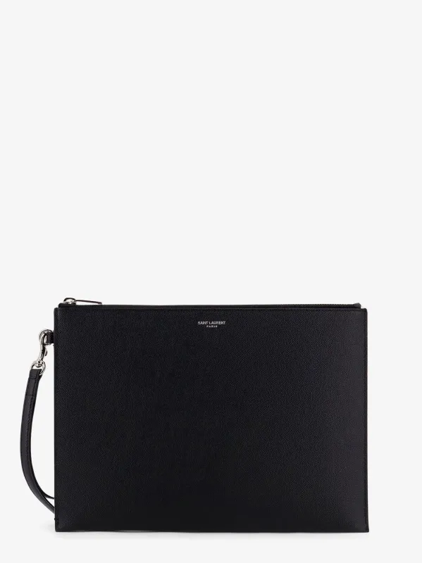 Saint Laurent Leather Ipad holder sold by Siebentaschen
