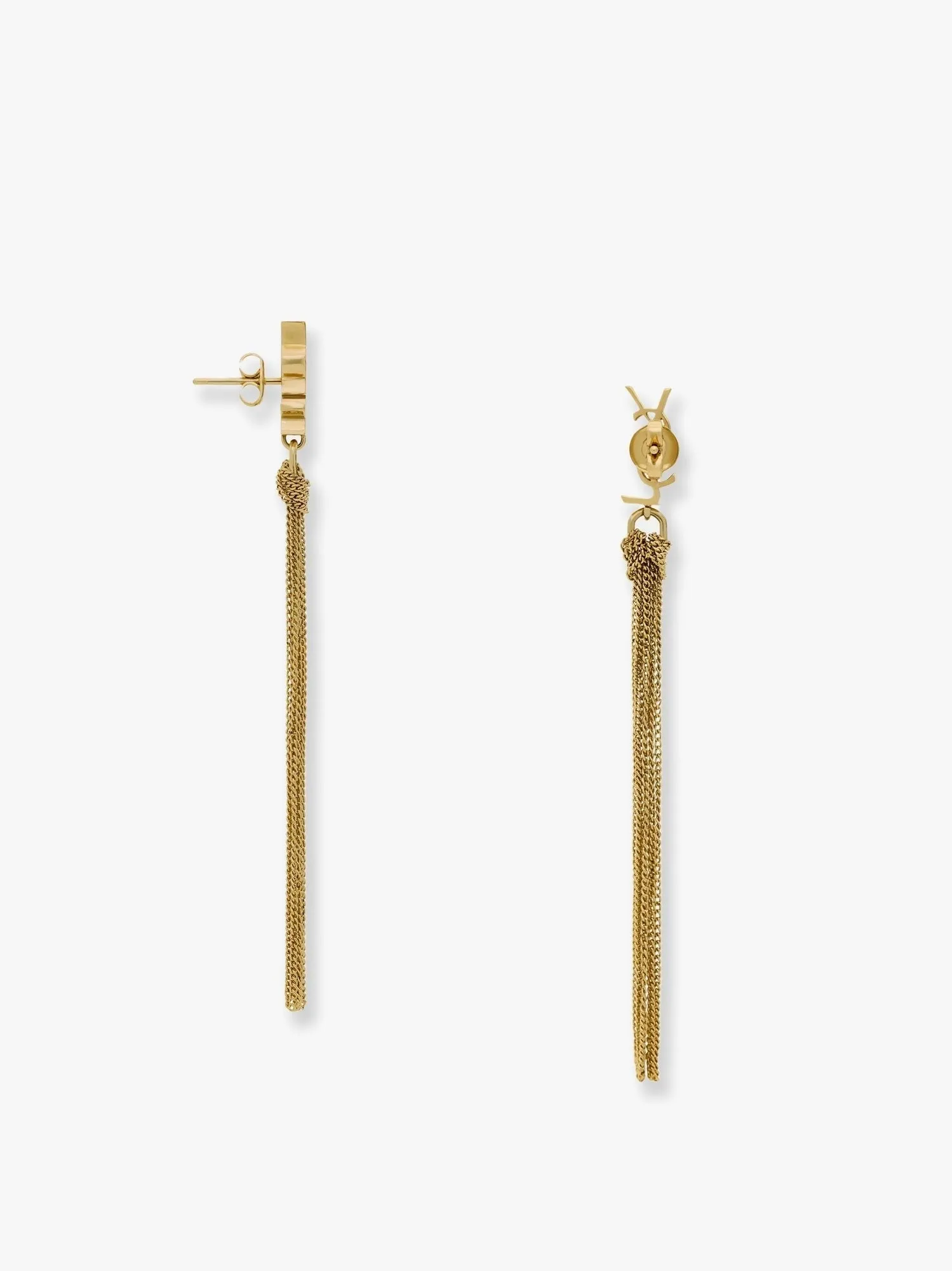 Saint Laurent Cassandre metal earrings sold by Siebentaschen product image thumbnail 2