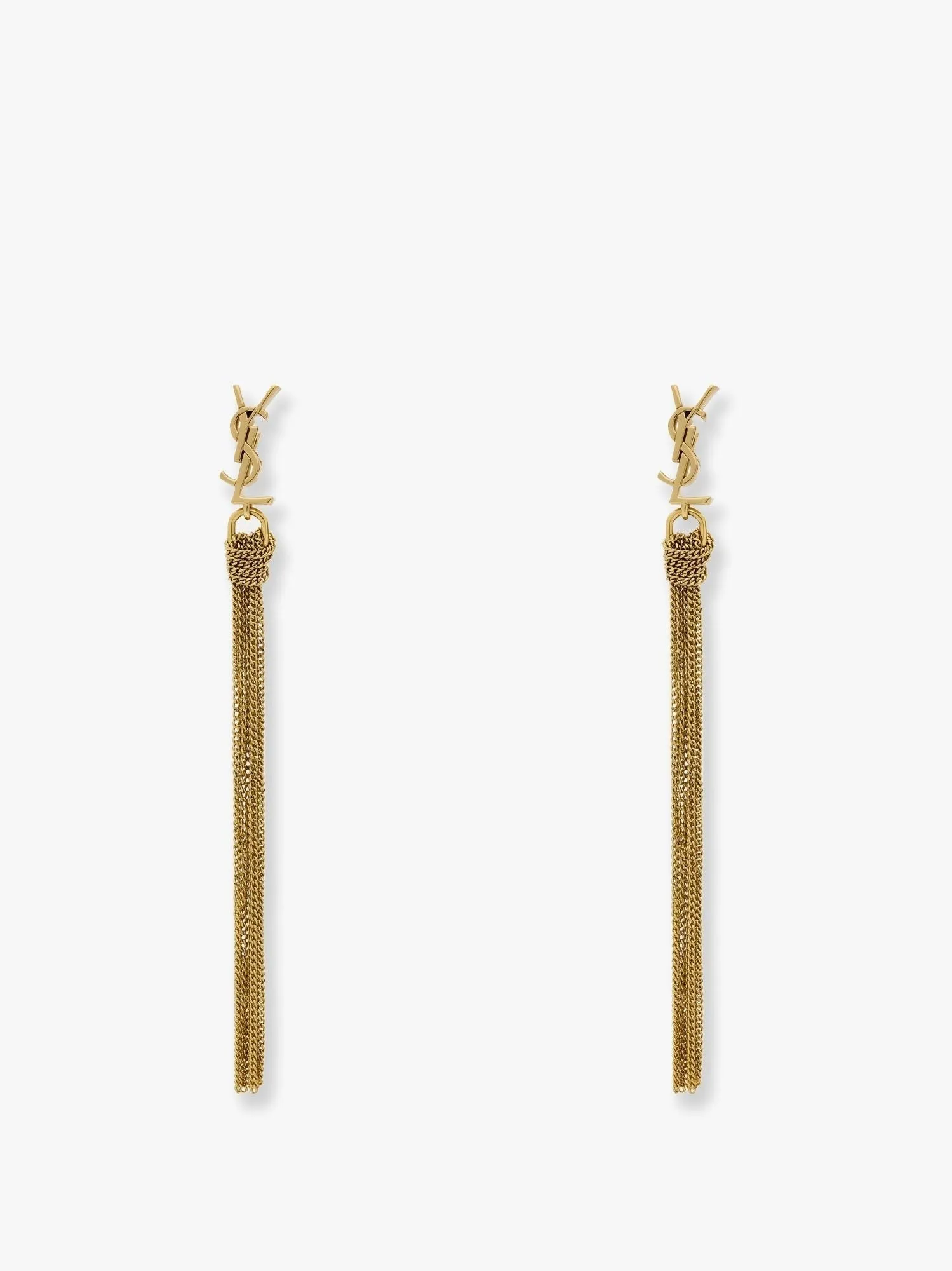 Saint Laurent Cassandre metal earrings sold by Siebentaschen