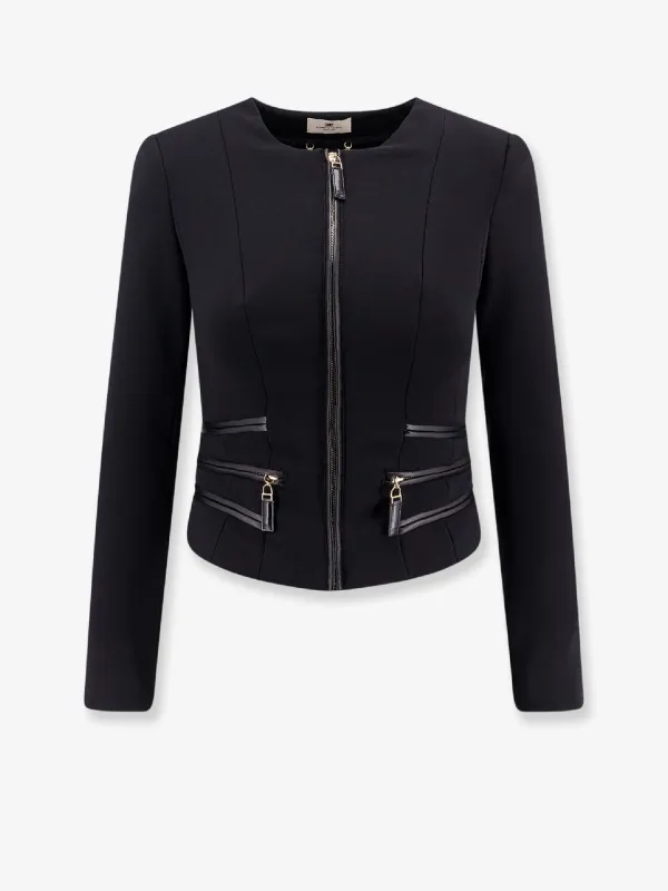 Elisabetta Franchi Blazer with pockets and zip sold by Siebentaschen