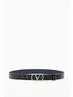 Valentino Garavani Vlogo leather reversible belt sold by Siebentaschen