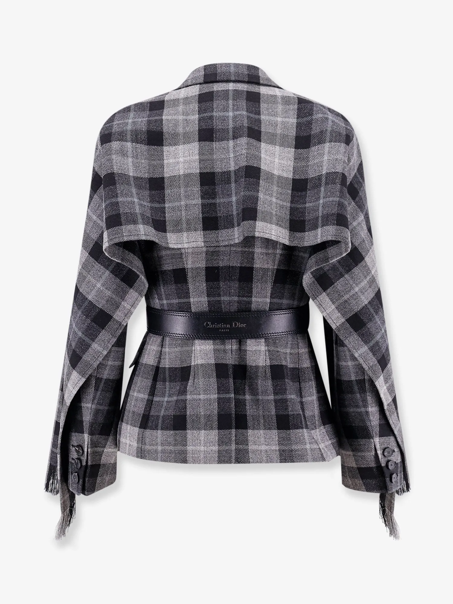 Dior Madras blazer with belt and removable scarf sold by Siebentaschen product image thumbnail 2