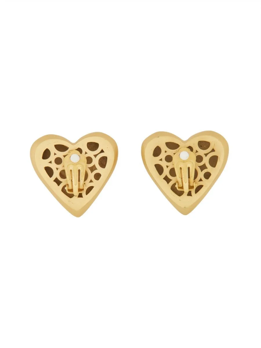 Dolce & Gabbana HEART EARRINGS WITH DG LOGO sold by Siebentaschen product image thumbnail 3