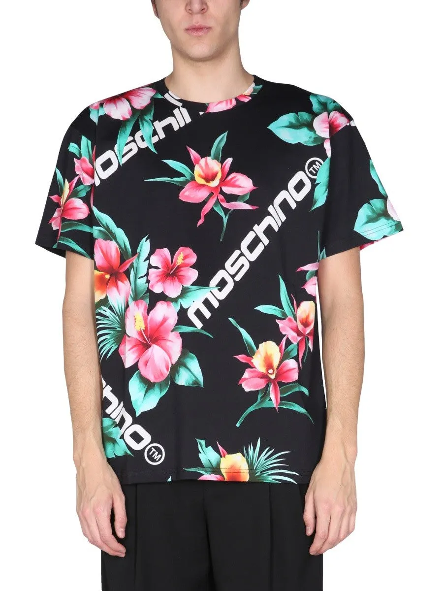 Moschino FLORAL PRINT T-SHIRT sold by Siebentaschen