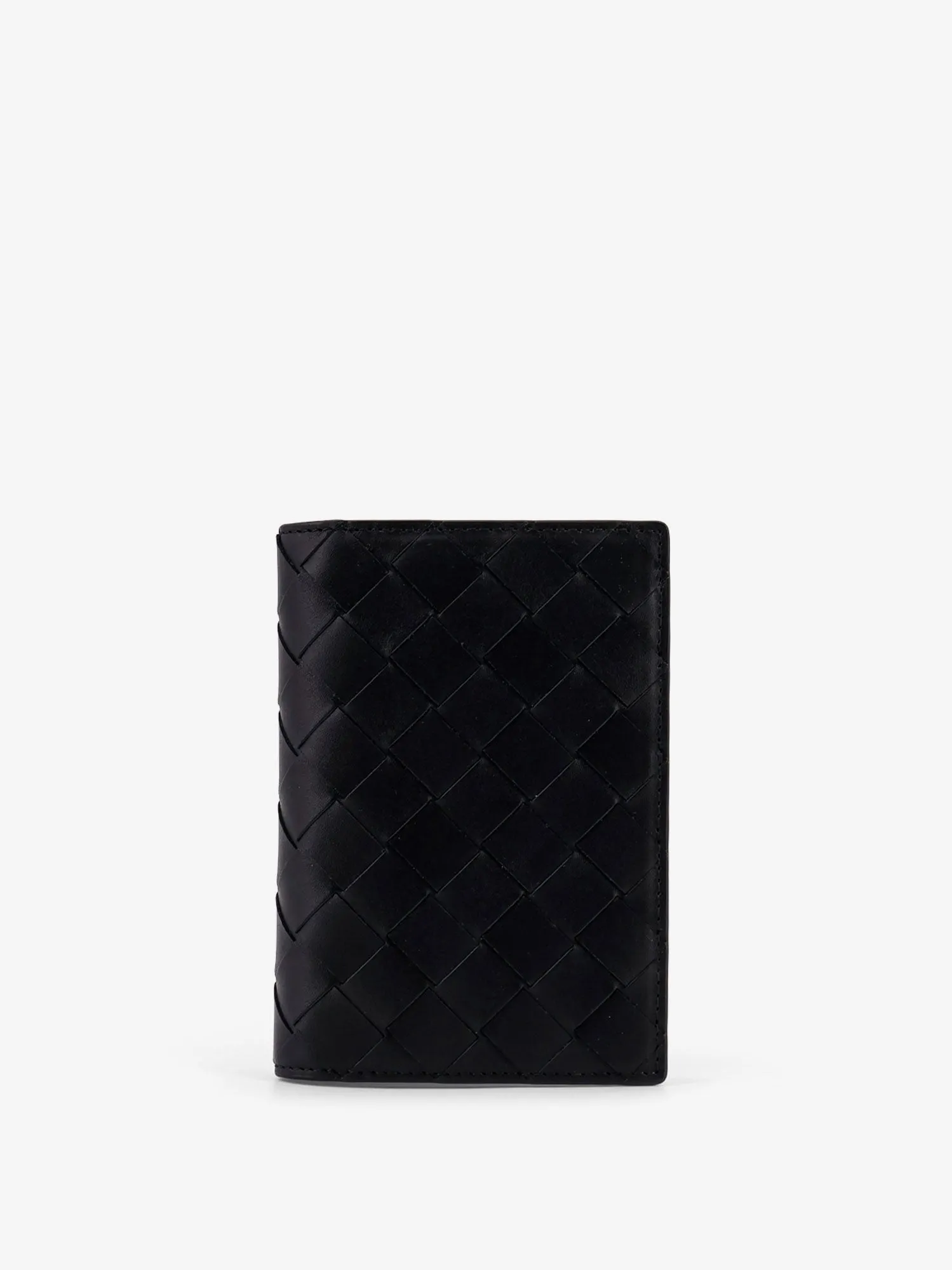 Bottega Veneta Leather passport holder with Intrecciato motif sold by Siebentaschen