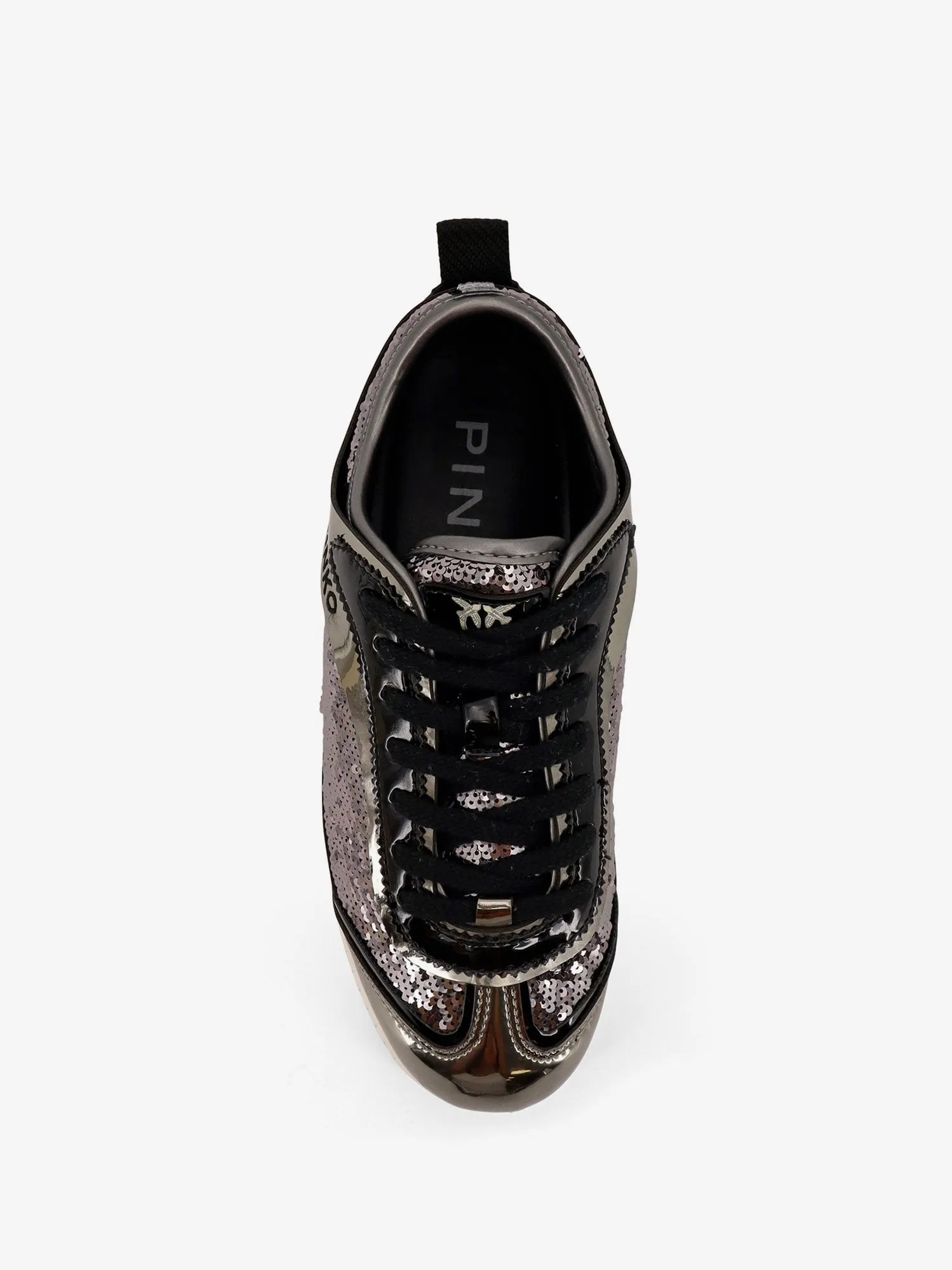 Pinko Reby 10 mirror fabric sneakers with sequins sold by Siebentaschen product image thumbnail 5