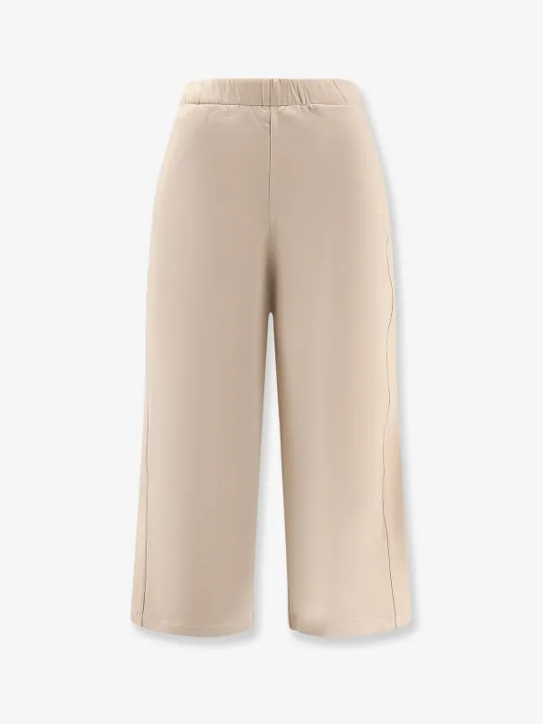 Max Mara Filovia silk and cotton jogger trousers sold by Siebentaschen