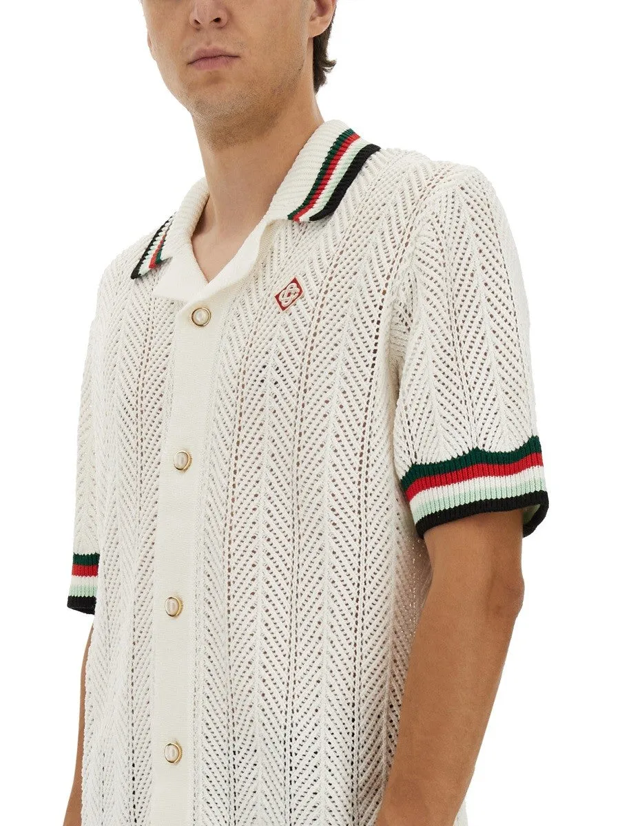 CASABLANCA CROCHET SHIRT "ONDULEE MOUNTAINS" sold by Siebentaschen product image thumbnail 4