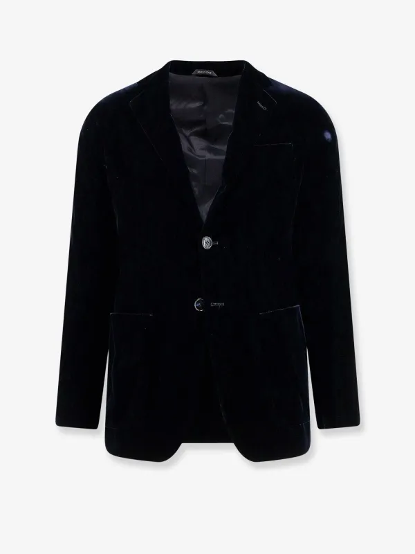 Giorgio Armani Upton velvet blazer sold by Siebentaschen