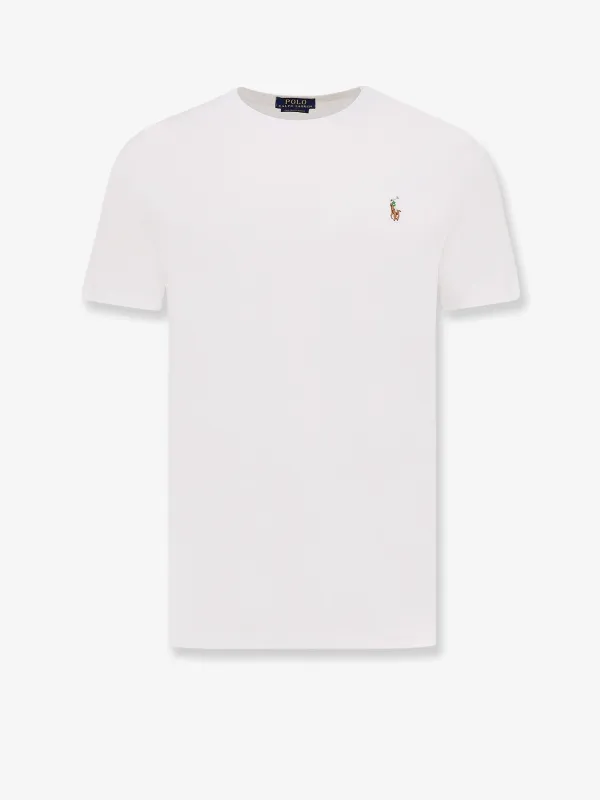 Polo Ralph Lauren Cotton t-shirt with Logo embroidery sold by Siebentaschen