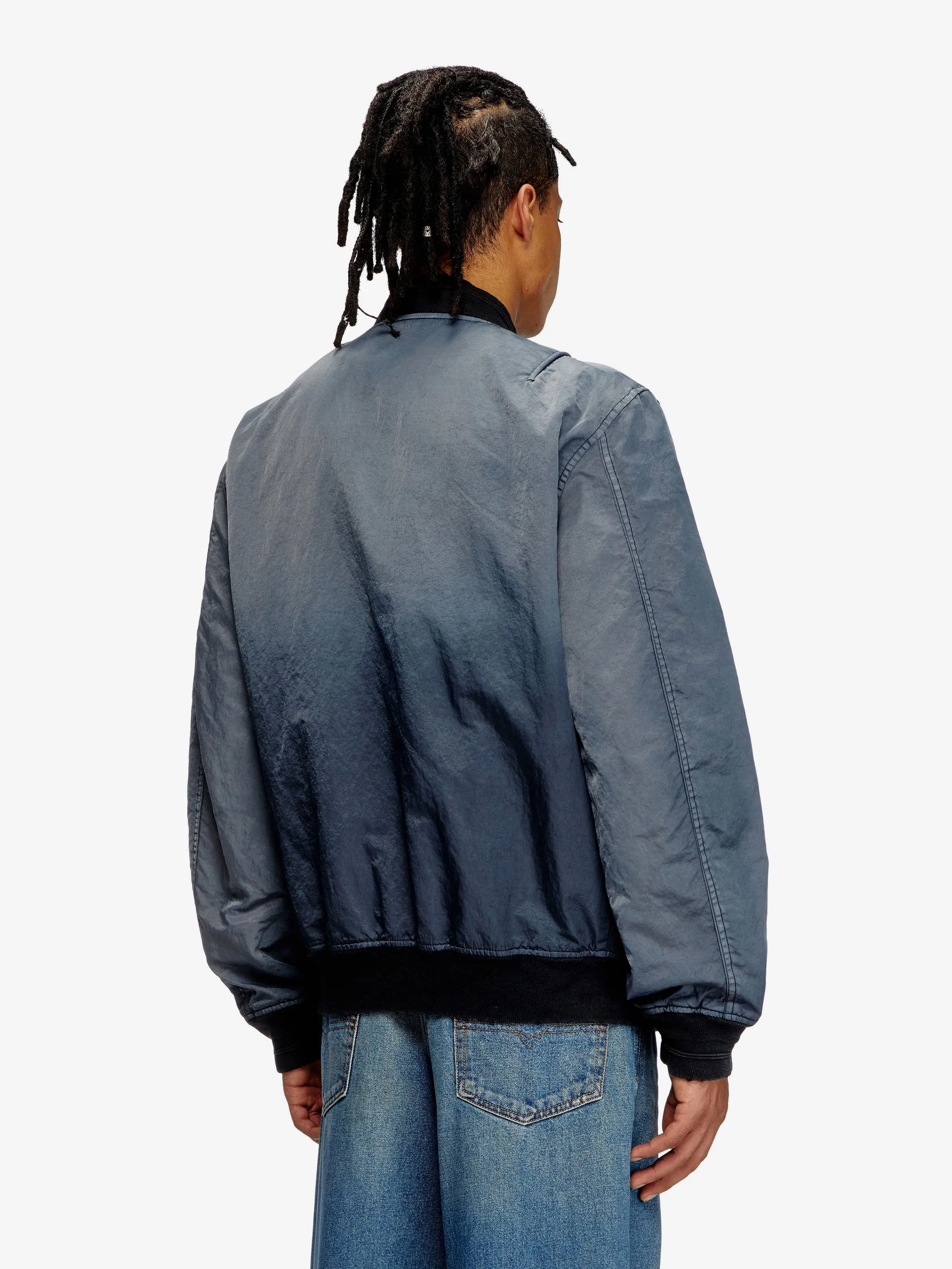 Diesel J-Kepes delavé nylon bomber jacket sold by Siebentaschen product image thumbnail 4