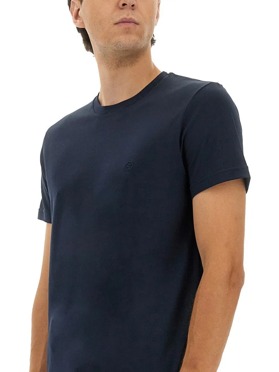 Giorgio Armani CREWNECK COTTON T-SHIRT sold by Siebentaschen product image thumbnail 4