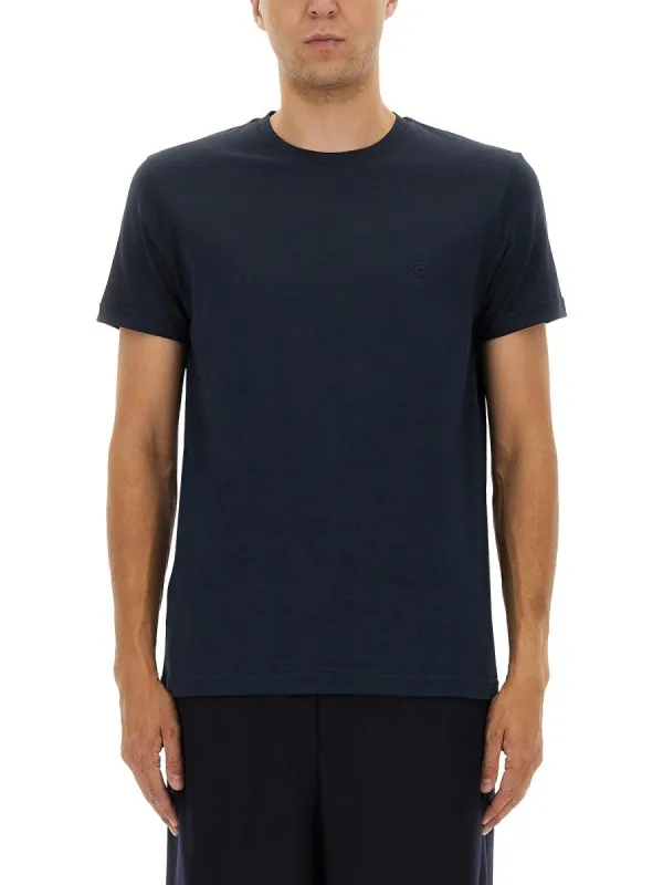 Giorgio Armani CREWNECK COTTON T-SHIRT sold by Siebentaschen