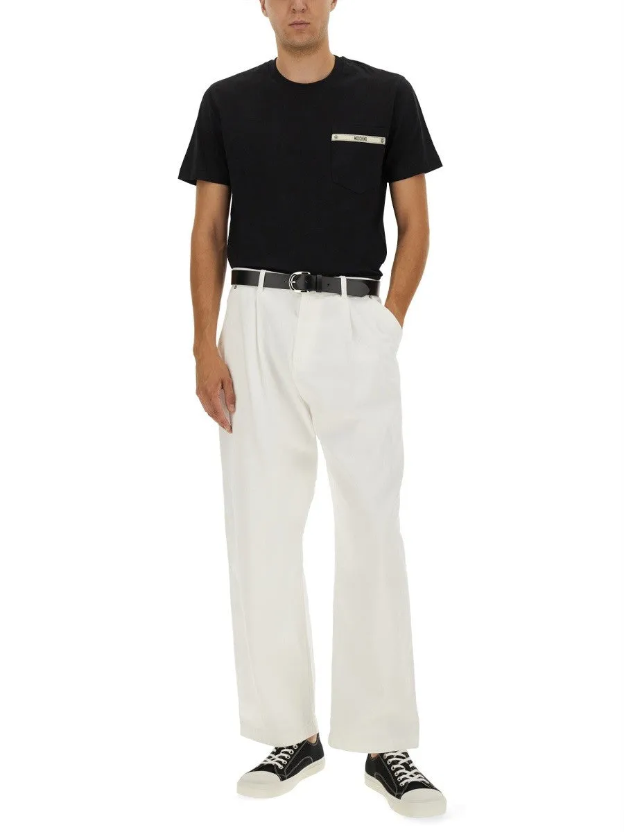 Moschino T-SHIRT WITH LOGO RIBBON sold by Siebentaschen product image thumbnail 2