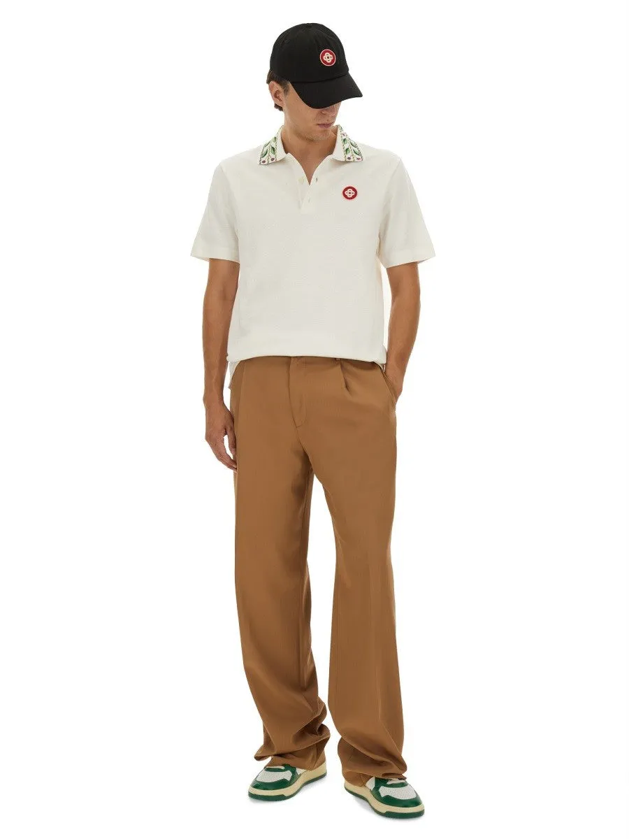 CASABLANCA "CLASSIC LAUREL" PIQUE POLO SHIRT sold by Siebentaschen product image thumbnail 2