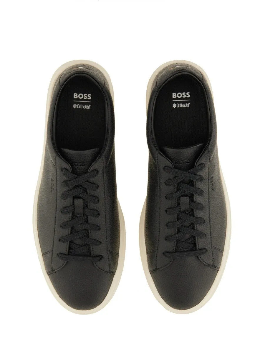 Boss GRAINED LEATHER SNEAKER sold by Siebentaschen product image thumbnail 2