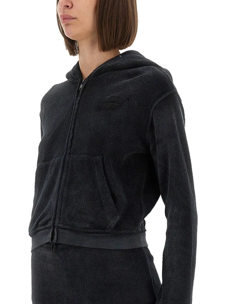 Alexander Wang COTTON TERRY SWEATSHIRT WITH ZIPPER sold by Siebentaschen product image thumbnail 4
