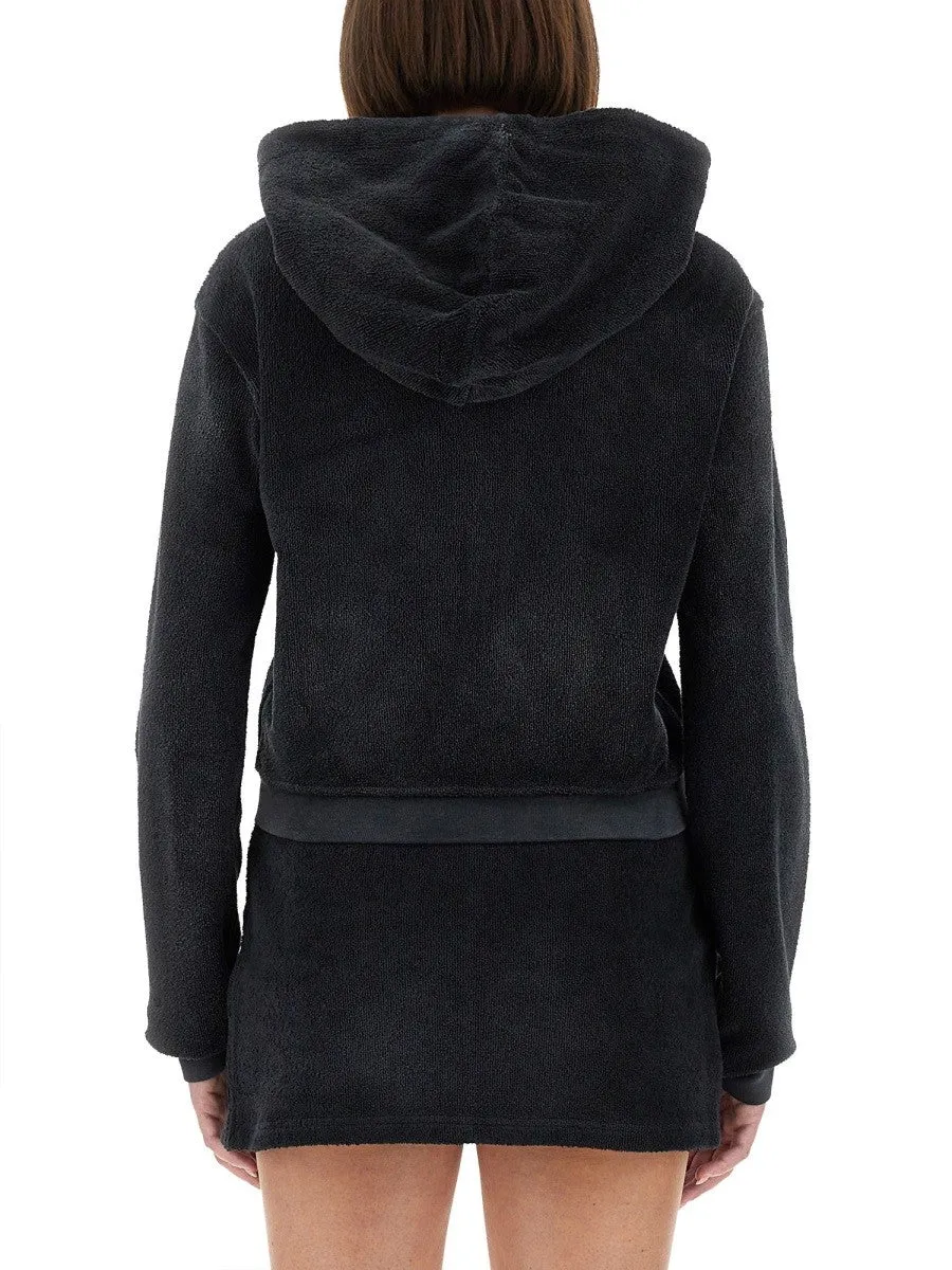 Alexander Wang COTTON TERRY SWEATSHIRT WITH ZIPPER sold by Siebentaschen product image thumbnail 3