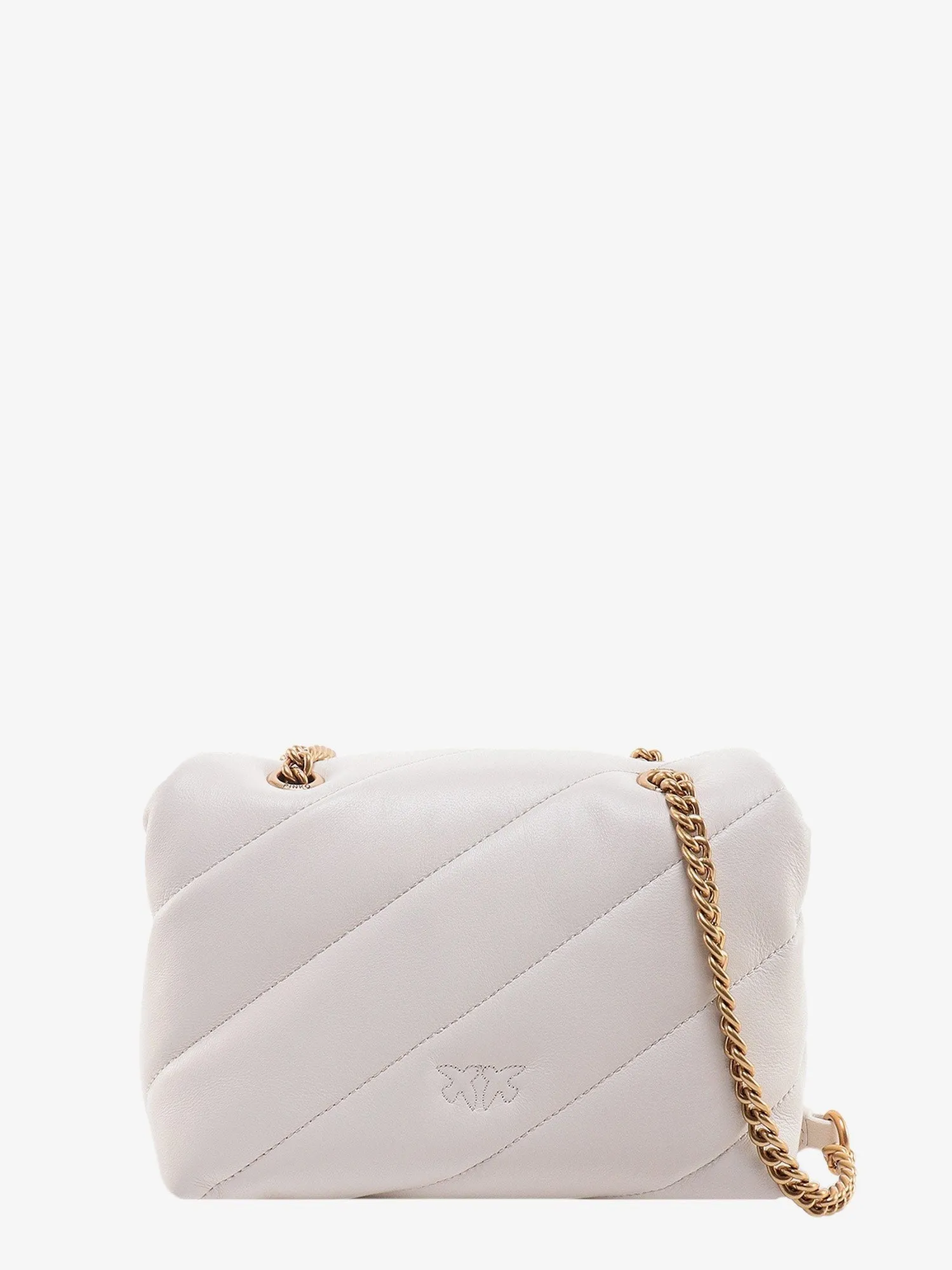 Pinko Matelassé leather shoulder bag with iconic love birds buckle sold by Siebentaschen product image thumbnail 2