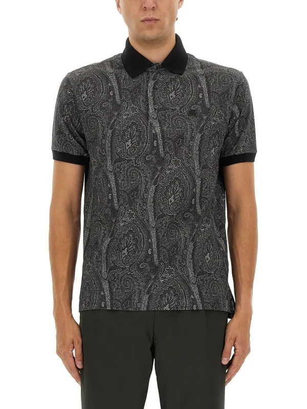 Etro POLO SHIRT WITH PRINT sold by Siebentaschen