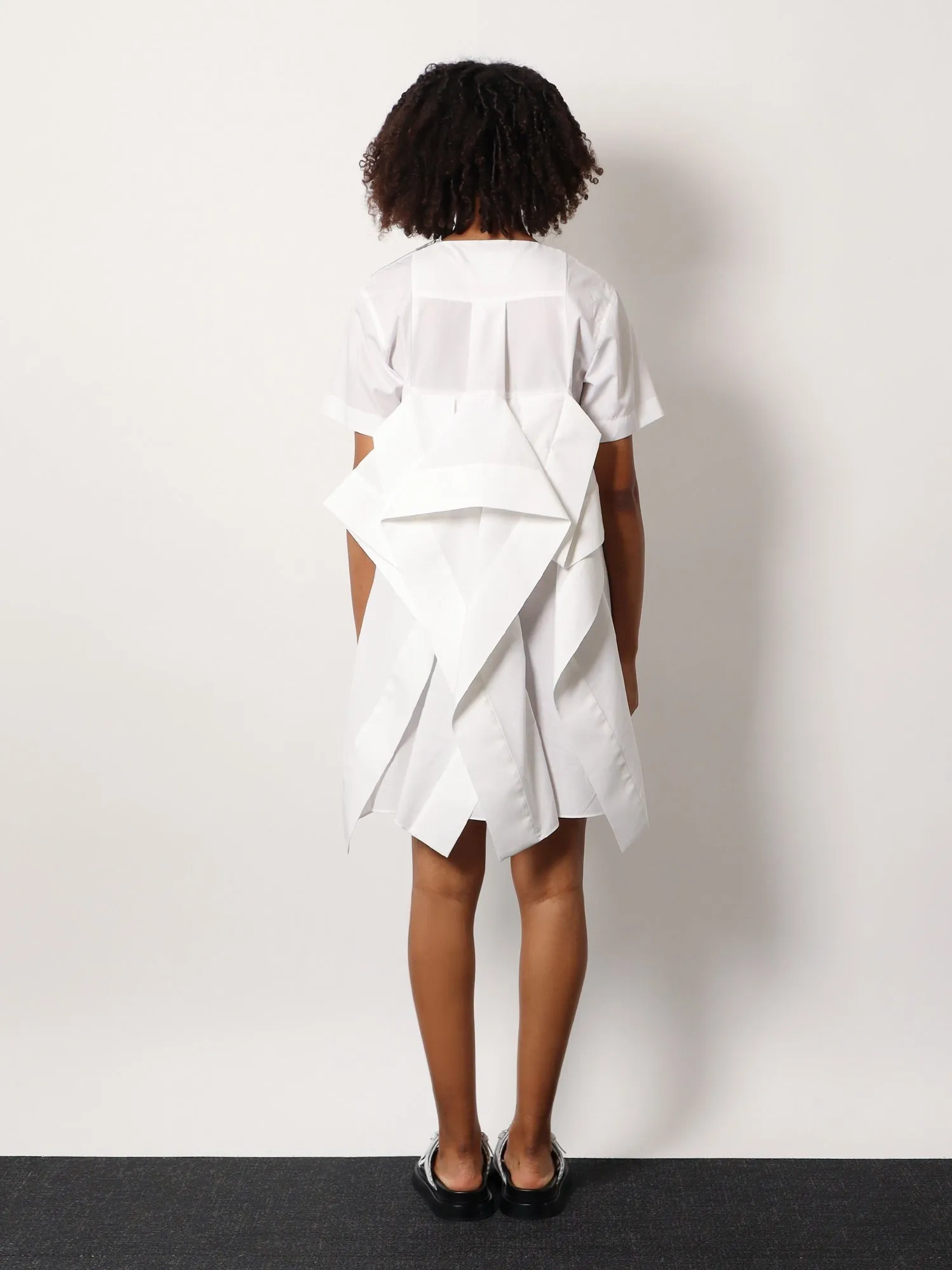 SACAI Dress with draped cotton inserts on the back sold by Siebentaschen product image thumbnail 3