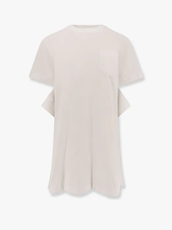 SACAI Dress with draped cotton inserts on the back made by Sacai