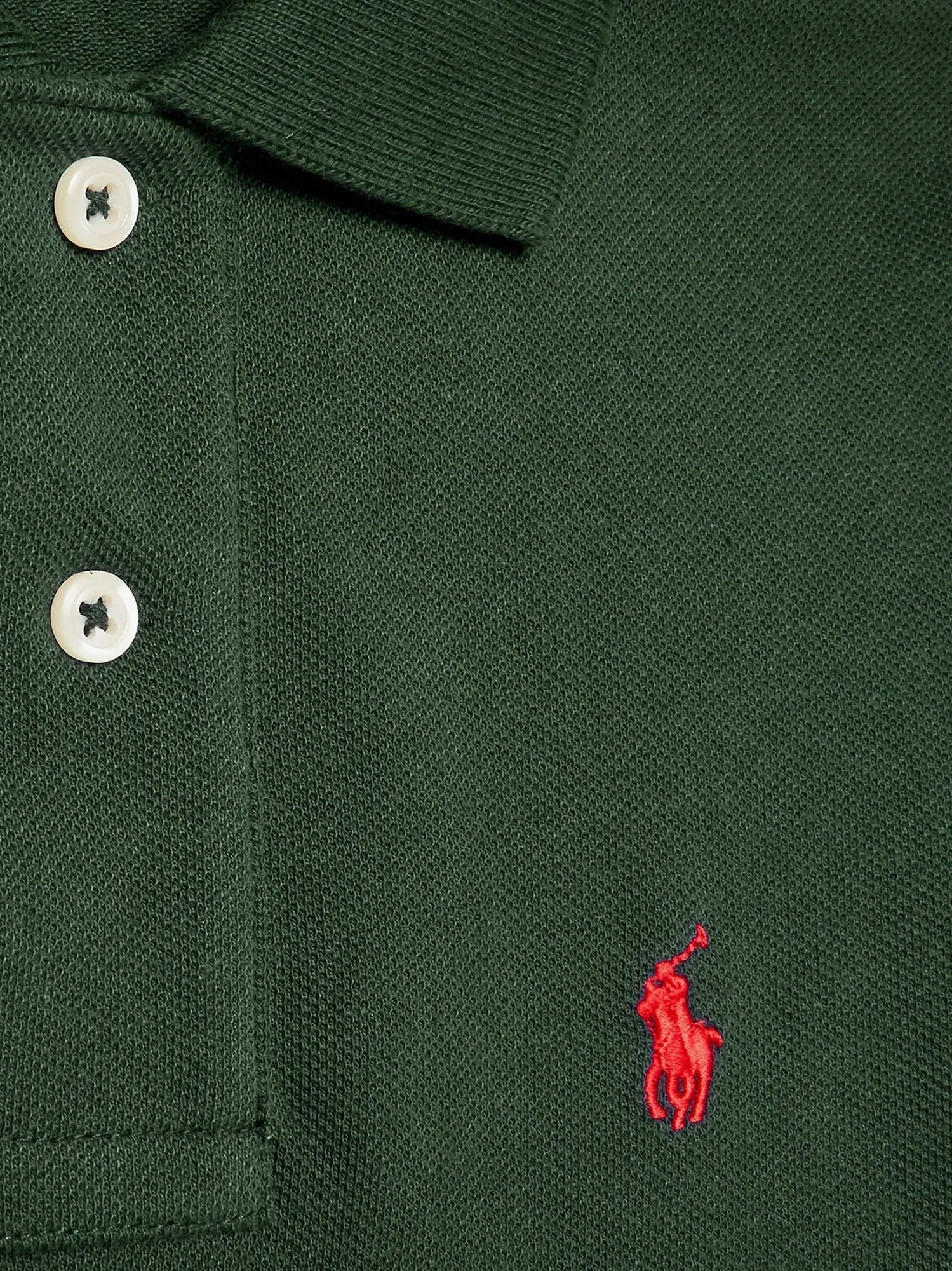 Polo Ralph Lauren Cotton polo shirt with embroidered logo sold by Siebentaschen product image thumbnail 3
