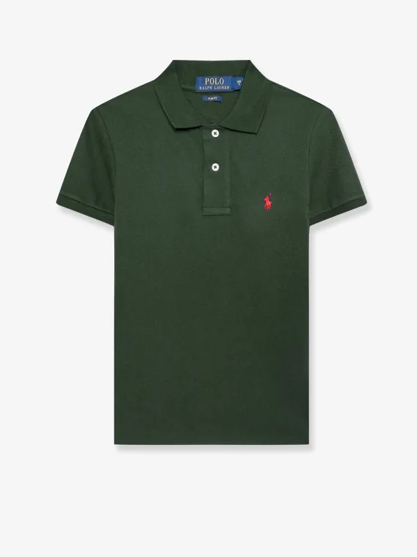 Polo Ralph Lauren Cotton polo shirt with embroidered logo sold by Siebentaschen