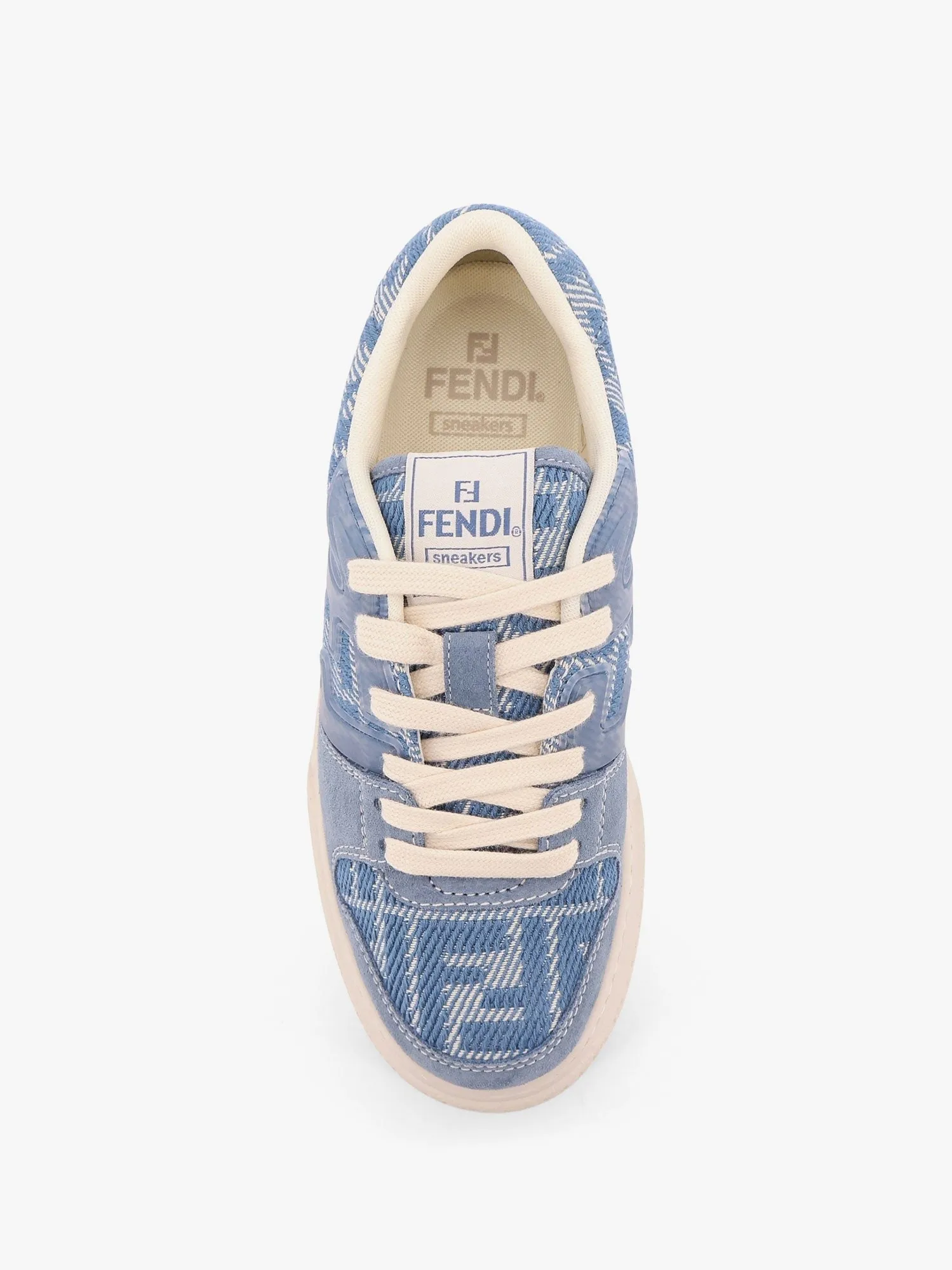 Fendi Match canvas and suede low-top sneakers sold by Siebentaschen product image thumbnail 5