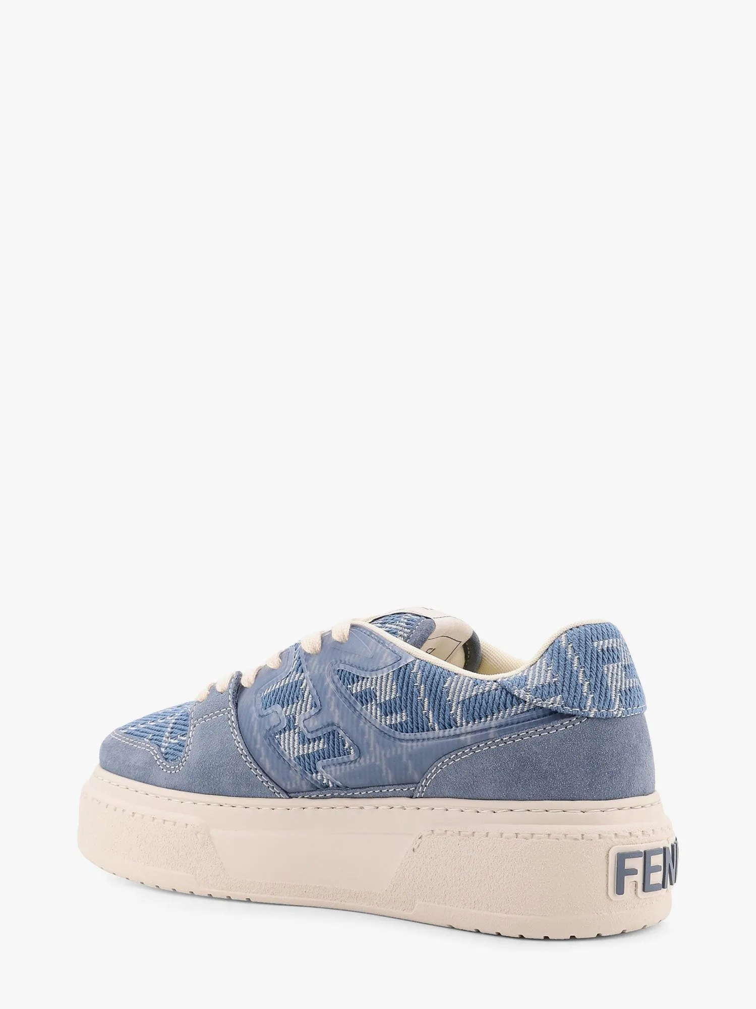 Fendi Match canvas and suede low-top sneakers sold by Siebentaschen product image thumbnail 3