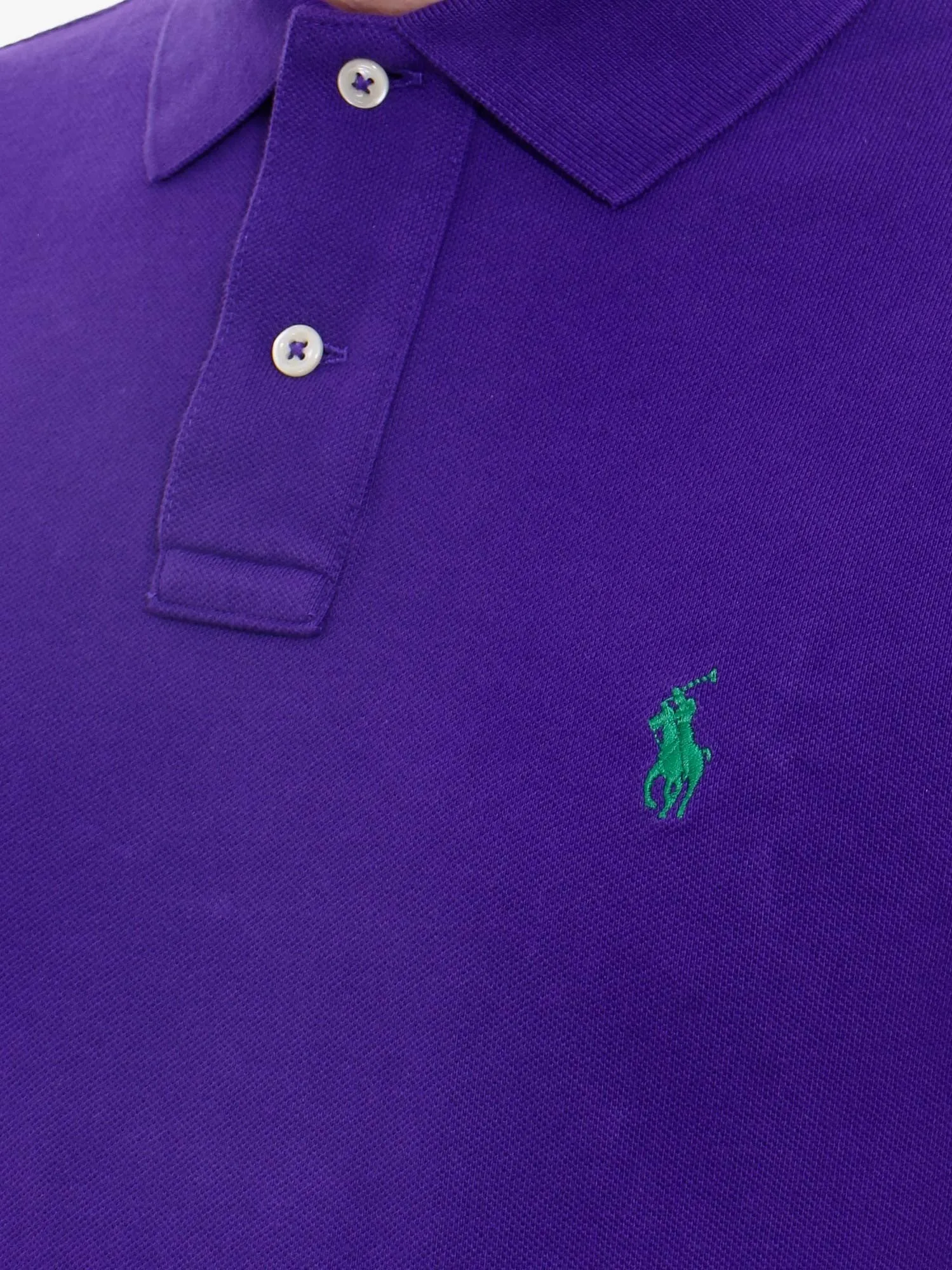 Polo Ralph Lauren Cotton polo shirt with embroidered logo sold by Siebentaschen product image thumbnail 3