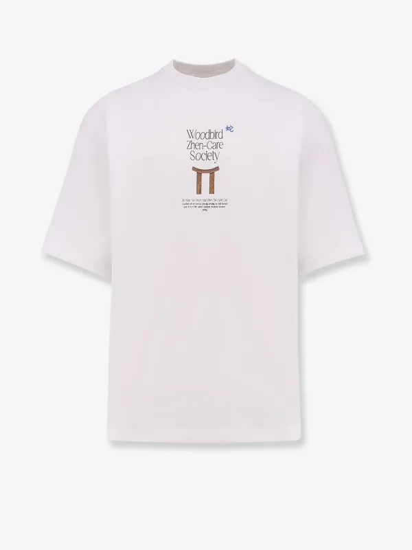 WOODBIRD Organic cotton T-shirt with logo print made by Siebentaschen