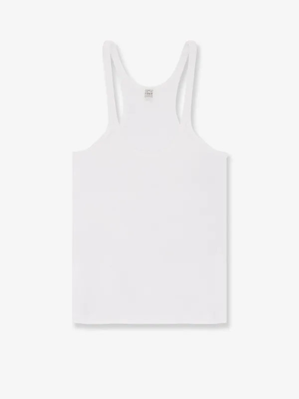 TOTEME Ribbed cotton tank top sold by Siebentaschen