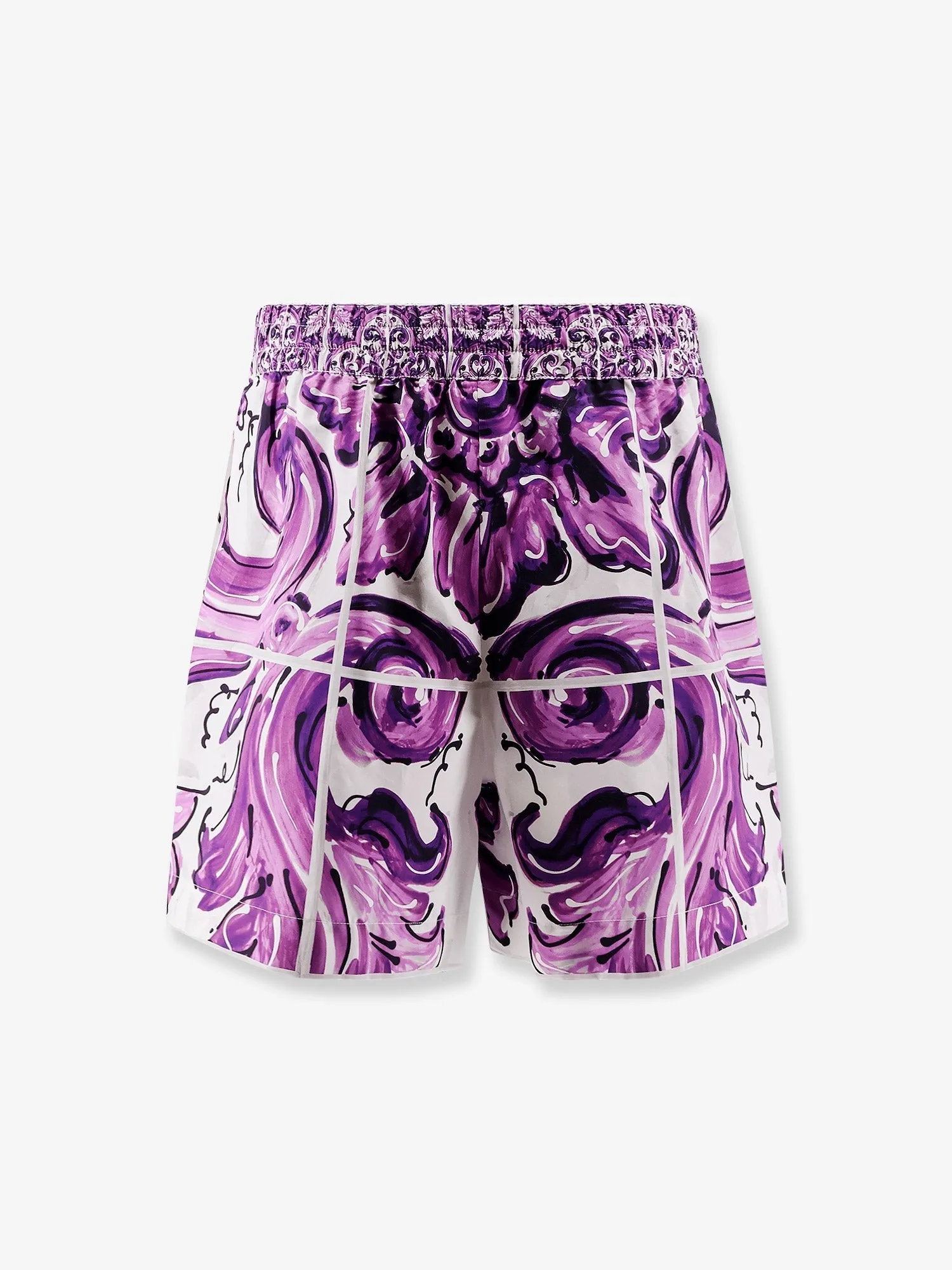 Dolce & Gabbana Cotton shorts with Maiolica print sold by Siebentaschen product image thumbnail 2