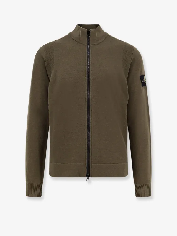 Stone Island Certified virgin wool cardigan sold by Siebentaschen