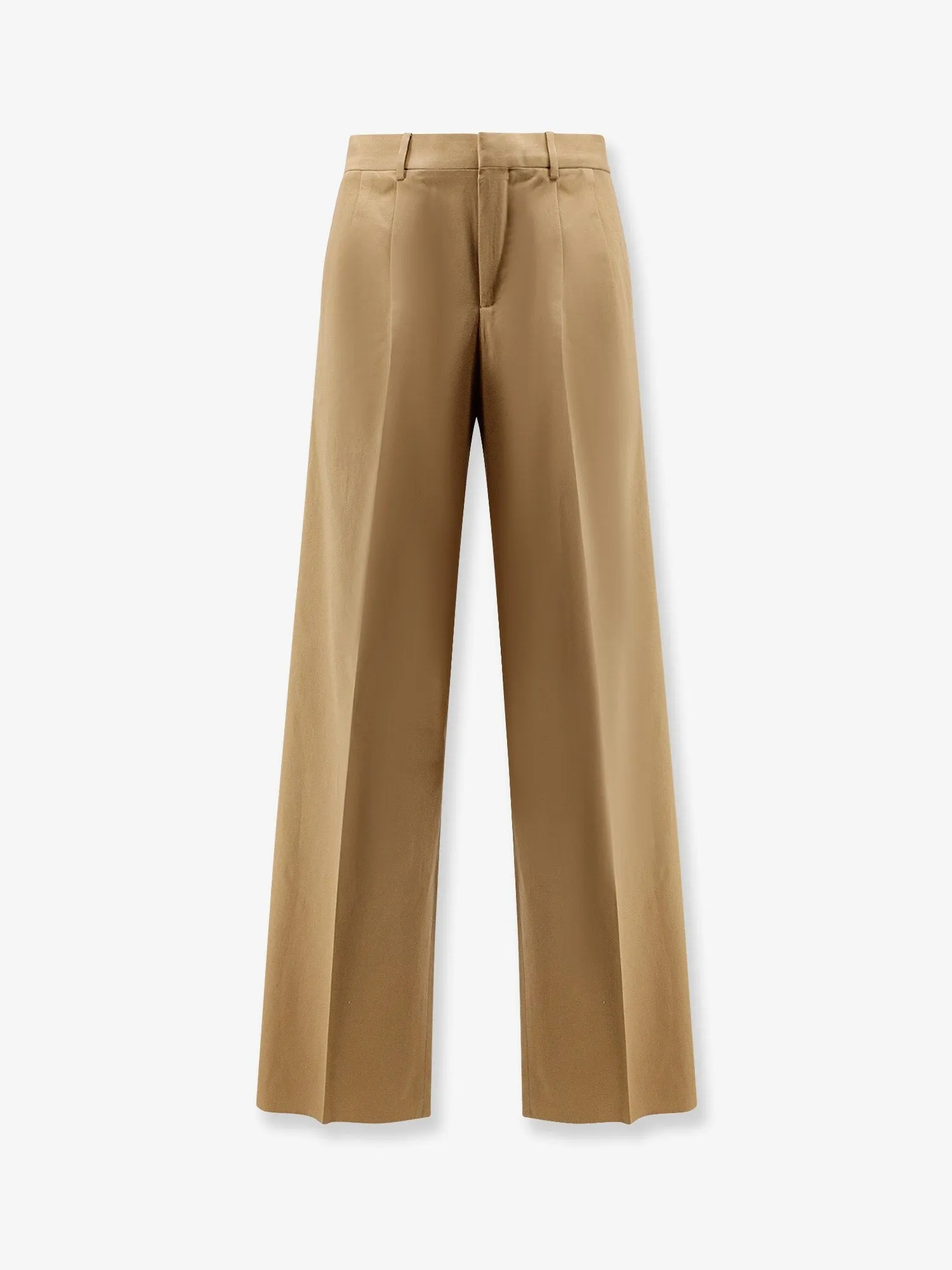 Celine Pleated cotton trousers sold by Siebentaschen