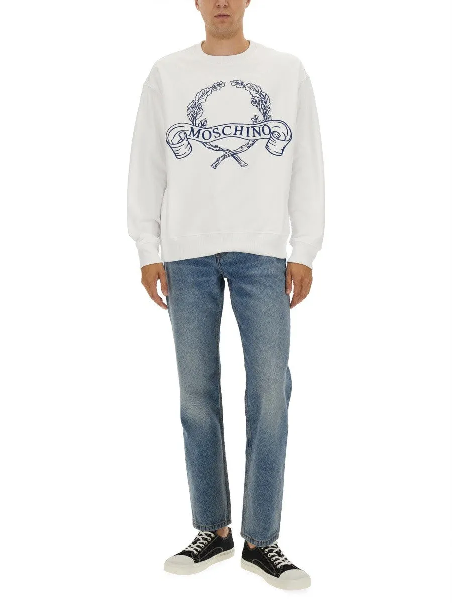 Moschino SWEATSHIRT WITH LAUREL CROWN LOGO EMBROIDERY sold by Siebentaschen product image thumbnail 2