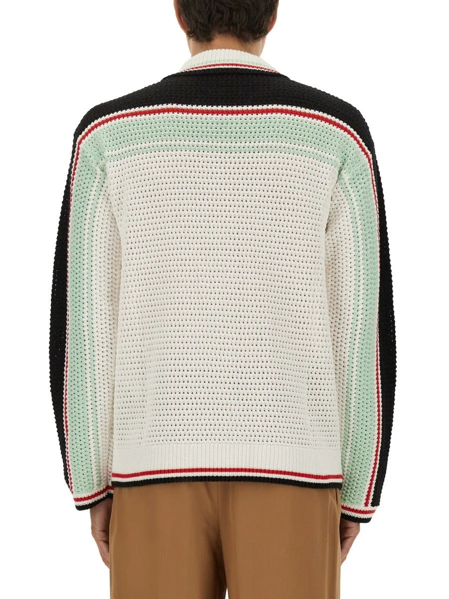 CASABLANCA COTTON KNIT TENNIS SHIRT sold by Siebentaschen product image thumbnail 3
