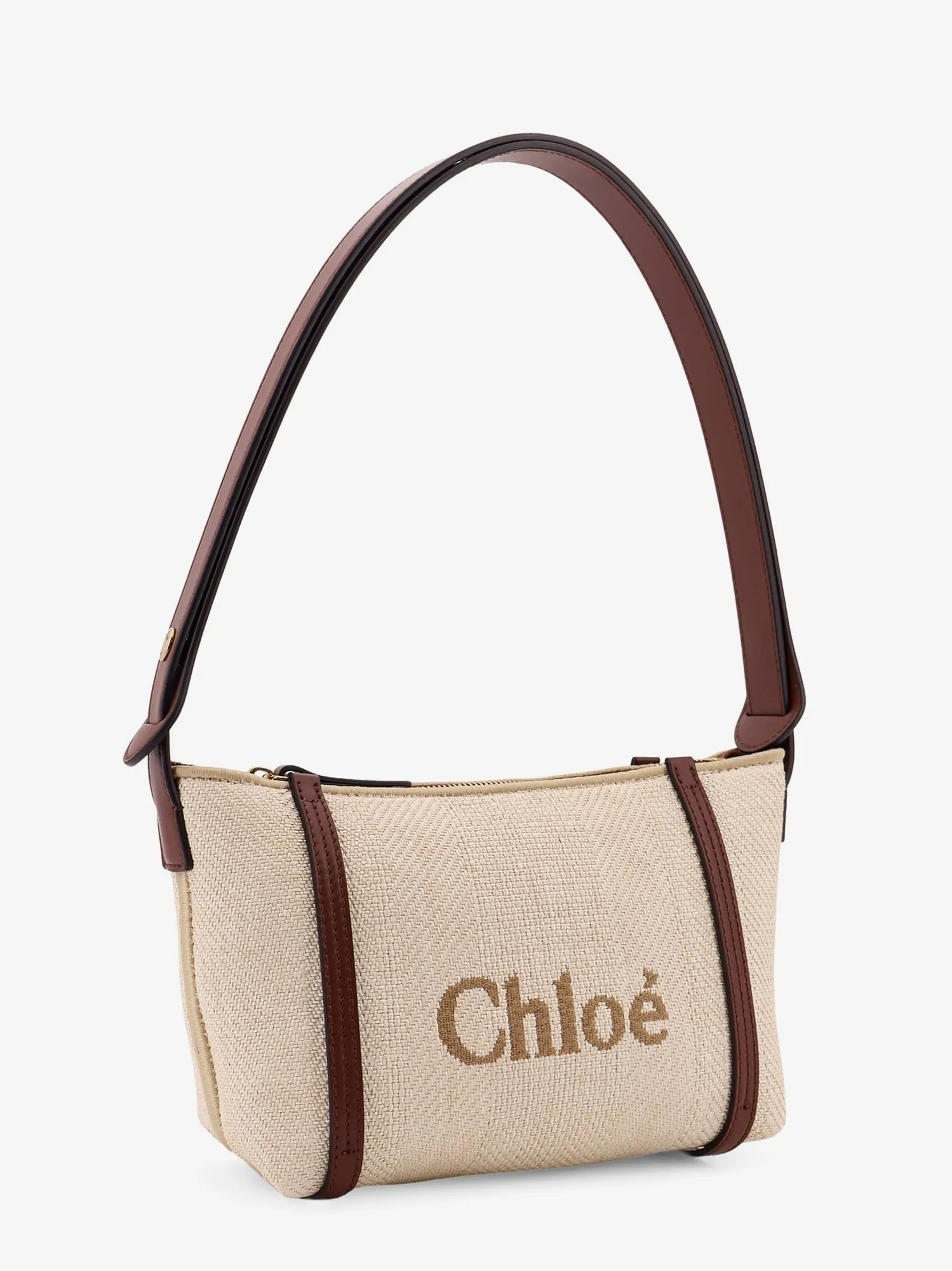 CHLOE' Chloè Carry canvas shoulder bag with logo embroidery sold by Siebentaschen product image thumbnail 4