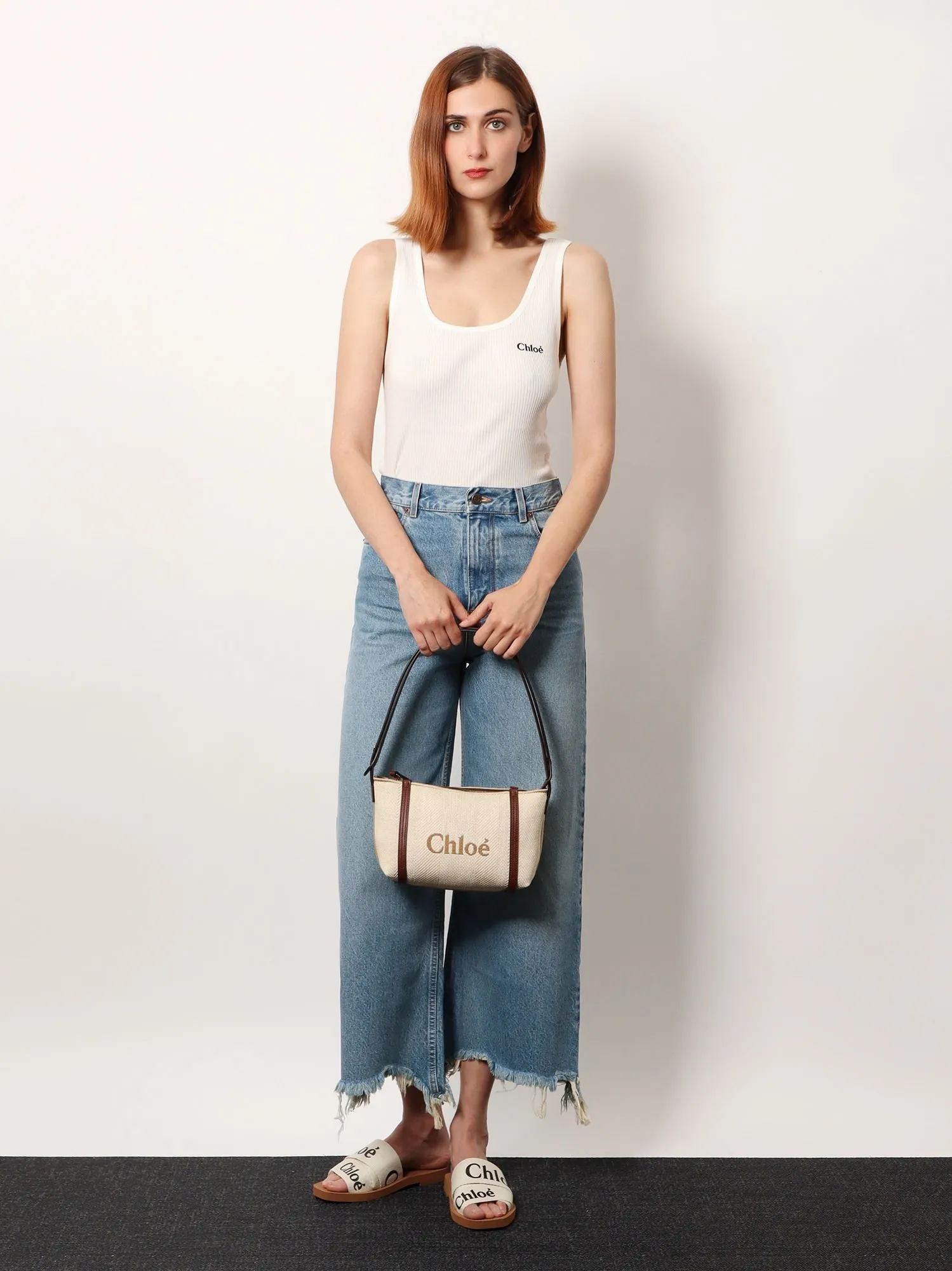 CHLOE' Chloè Carry canvas shoulder bag with logo embroidery sold by Siebentaschen product image thumbnail 2
