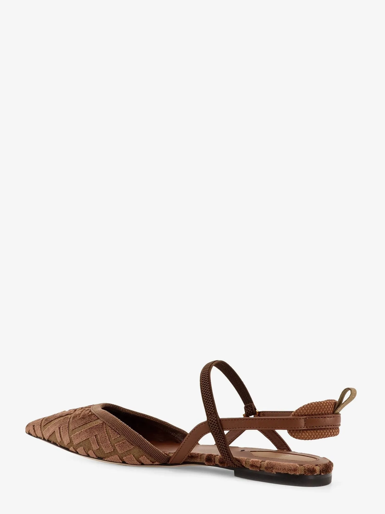 Fendi FF Jacquard Velvet Slingback Ballerinas sold by Siebentaschen product image thumbnail 3