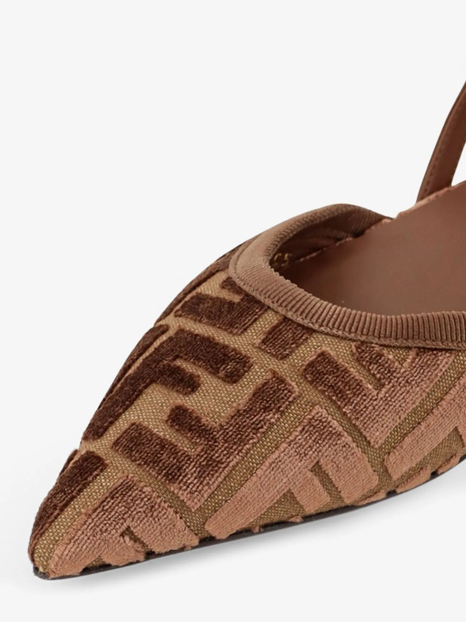 Fendi FF Jacquard Velvet Slingback Ballerinas sold by Siebentaschen product image thumbnail 4