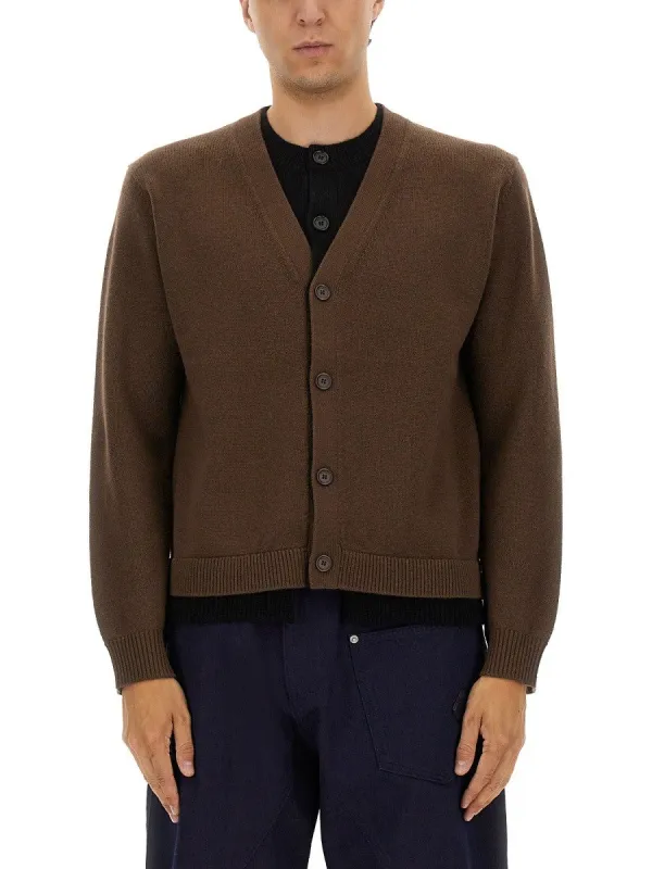 jw anderson CONTRASTING LAYERED CARDIGAN made by J.W. Anderson