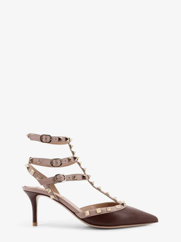 Valentino Garavani Rockstud Valentino Garavani leather Décolleté Slingback sold by Siebentaschen