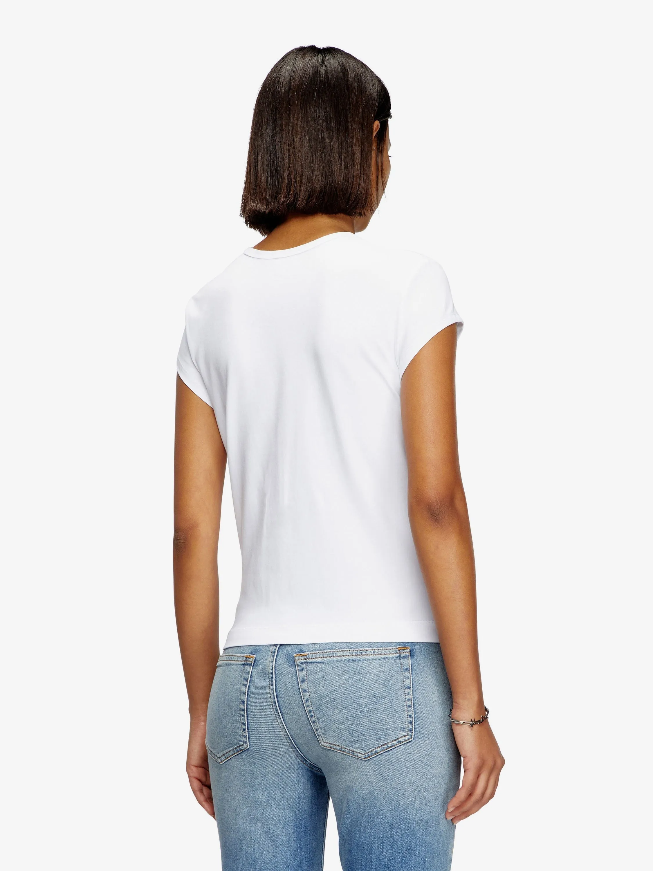 Diesel T-Angie T-shirt in stretch cotton sold by Siebentaschen product image thumbnail 4