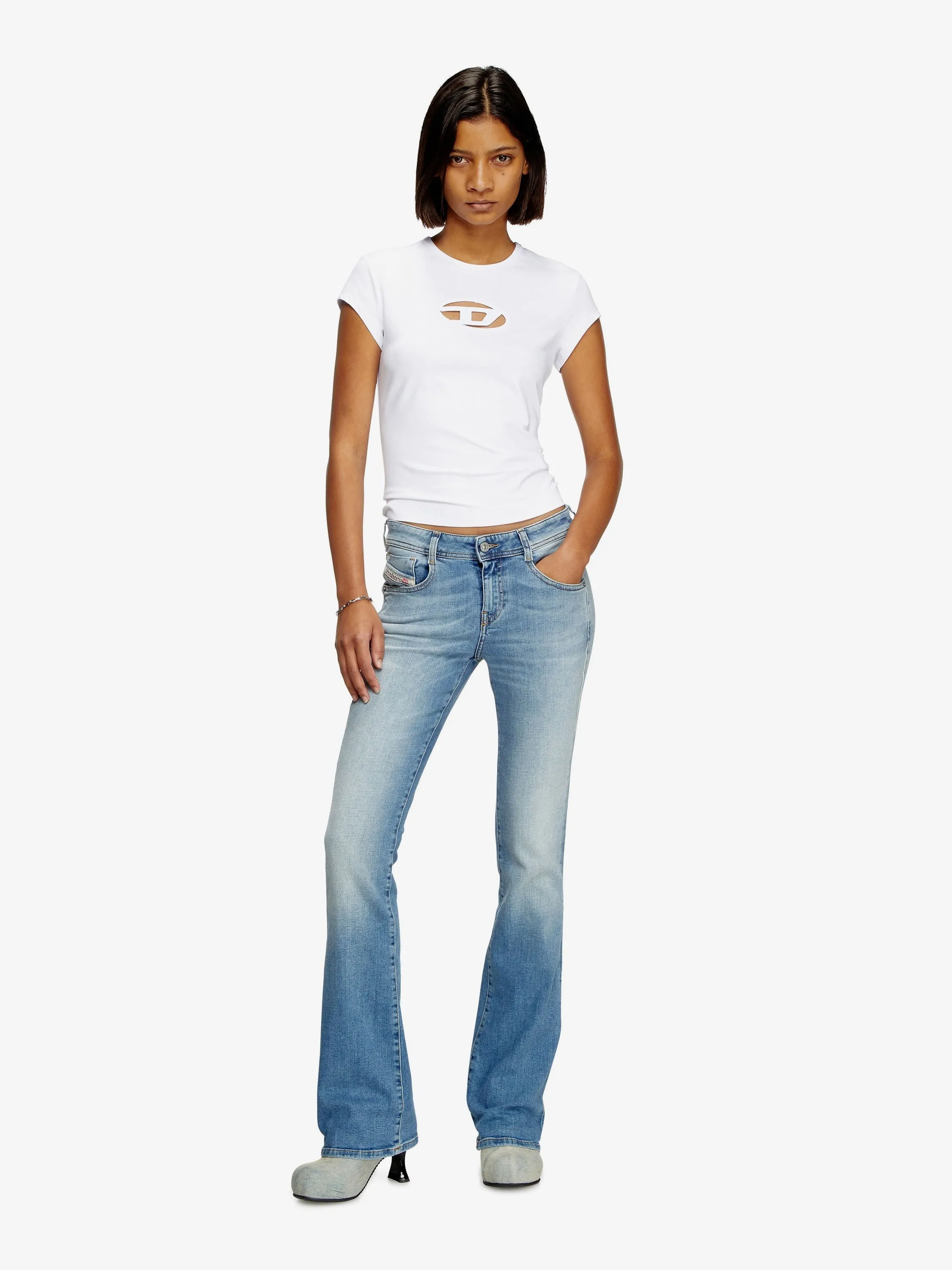 Diesel T-Angie T-shirt in stretch cotton sold by Siebentaschen product image thumbnail 2